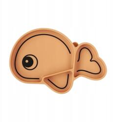 Done By Deer Tányér tapadókoronggal Bálna Wally Mustársárga (1716384)