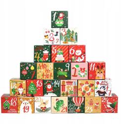  Adventi naptár Tölthető dobozok Adventi dobozok Diy gyerekeknek (MX)