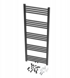 Granitan Fürdőszobai Radiátor Modern Létra Fekete Raven 140x50 cm (Raven26055)