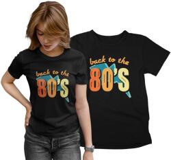 Aradena Női Fekete-Fehér Póló 80-as Évek Mintával Back To The 80 Női Fazon M-es Méret (134 M Back to the 80')