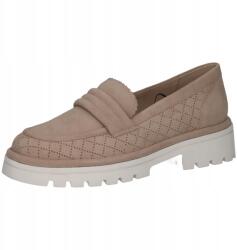 Caprice bézs színű Seda bőr mokaszin vastag talppal [24750-42-318] 39 (24750-42-318)