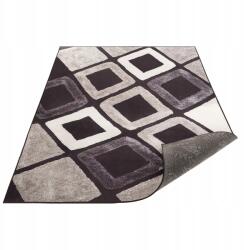 StandHeiz Szőnyeg 120X170 Nappaliba Barna-fekete Modern Csúszásgátló Mozaik (5906549300340)