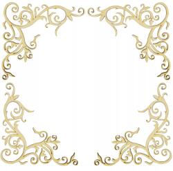 Kreatywne Myślenie Fa Dísz x4 decoupage sarokelem 5cm (32395)