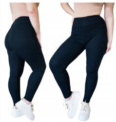  Női Pamut Leggings Fekete, Bordázott, Magas Derékkal, Xs Méret (1068-1)