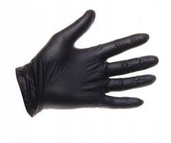 4WRK Nitril Védőkesztyű Fekete Kesztyű 9-es méret L 1 Pár (RĘKAWICE ROBOCZE NITRYLOWE WAMPIRKI PALI HYB)