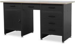 JAN NOWAK Garázs munkaasztal fiókokkal Frank Fekete (1434)