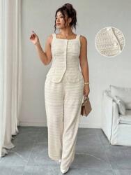 Shein Texturált Ekrü Szett (2XL) (612969)