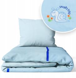 Ankras 120x90 Gyerek Ágyneműhuzat 2EL 90x120 Kiságyba (WYC. ŚLIMAKA P-2 120/90 40/60 APL. NIEBIESKI)
