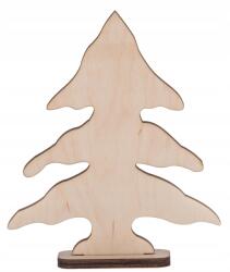 Bartu Karácsonyfa talpon, Dísz 14cm Decoupage, ünnepi (DCH02)