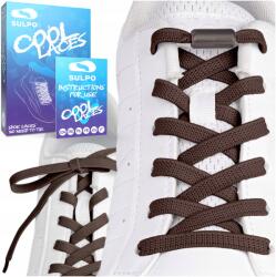 Sulpo Rugalmas, csavaros, nem megkötős cipőfűző, 100 cm hosszú, barna (Elastyczne sznurowadła sznurówki bez wiązania)
