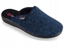  Férfi gyapjú papucs, sötétkék (MJT-0040)