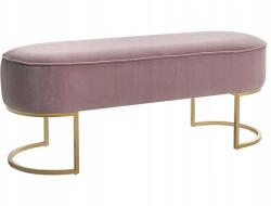 Kayoom Előszobai pad kárpitozott velúr Old Pink/Gold 105x40x42 cm (200776A)