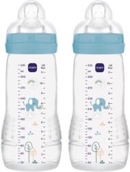 MAM Easy Active Baby Bottle biberon pentru copii 4m+ Blue 2x330 ml