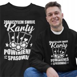 Aradena Ideális Pulóver Apukáknak Ajándékba Karácsonyra Kényelmes Játék- vagy Pókerrajongóknak XXL-es Méretben (406 XXL Zobaczyłem swoje karty)