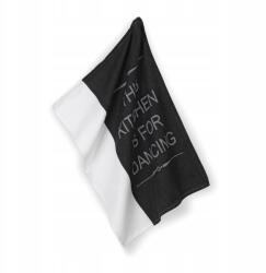 Kela Gianna törölköző 100% pamut fehér-fekete (KL-12781)