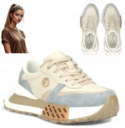 Filippo Női sportcipő 39 Filippo Platform talpú Sneakerek Félcipők fűzős (Filippo DP6733/25 BE BL)