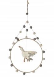  Körhinta kiságyhoz gólya filc fa handmade szoba dekoráció (STKSMMO)