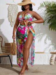 Shein IC74107 Shein Trópusi Mintás Fürdőruha Szoknya (4) 48