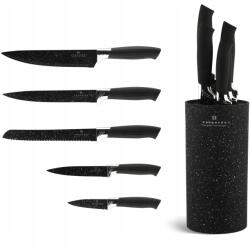 Edenberg Késkészlet 6 db-os Állvány Pálcák Kések Edenberg 5103B Fekete Új 2026 (EB-5103B)
