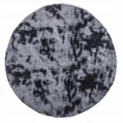 Dywany Łuszczów Shaggy Szőnyeg Szürke Kerek 160 CM Nappaliba Plüss Puha Bolyhos Vastag (AF214)