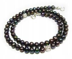 Arande Valódi Páva Gyöngyök Gyönyörű Nyaklánc Ezüst 52 cm Tanúsítvánnyal (702460)