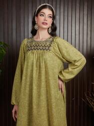 Shein Arab Stílusú Virágmintás Ruha Bő Ujjakkal Shein M 38