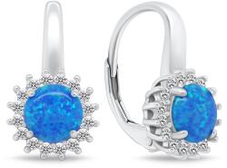 Brilio Silver Bájos ezüst fülbevaló cirkónium kövekkel és opálokkal EA930WB