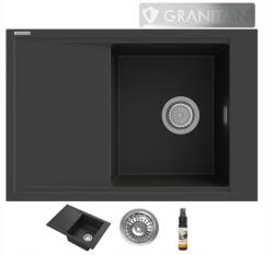 Granitan Egymedencés Gránit Mosogató Lepe Csepegtetővel (5905036616551)