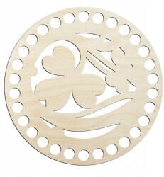 Kreatywne Myślenie Kosár alj, alap 14cm rétegelt lemez öko kerek fenék horgoláshoz (32332)