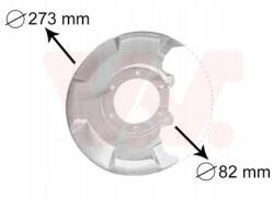 VAN Wezel 5810371 Fékpajzs, féktárcsa