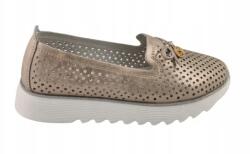 D&A Aranymintás, áttört mokaszin Estetic LR51-631 méret39 (LR51-631)