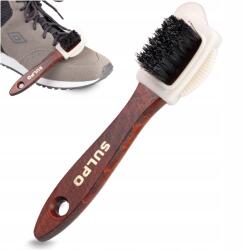 Sulpo Kétoldalú Fa Kefe Velúr És Nubuk Tisztításához Cipőkhöz