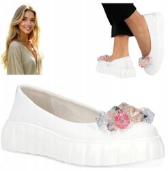 Filippo 40 Női cipők vastag talpon tavaszi félcipő Természetes Bőr (DP4682/25 WH)