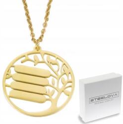 STEELOVA Arany Nyaklánc Családfa Medállal és Lánccal (ZS1959b)