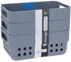 Storage Solutions Tároló Kosár Szett 3 Db 350ML Műanyag Stílusos (8720573139496)