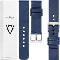 moVear Prémium óraszíj 22mm bőr, elegáns Lengyel sötétkék (S1-22NB-75125Q-PSL)