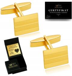 Golden Haus Arany Mandzsettagomb Minta 925/585 Esküvői Ezüst Aranyozott Férj