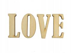 Kreatywne Myślenie Fa decoupage Love felirat, scrapbook kellék, 3, 5cm L5 (25200)