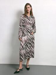 Shein Szatén Borítékos Ruha Mintás (M) (613249)