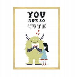 Gyerekposzter "You are so cute" 50x70 cm arany keret (MP1-0277_50X70,045)