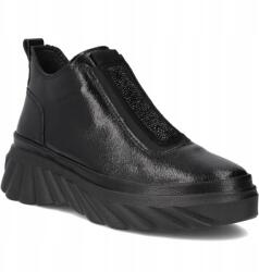 Filippo DBT7426/25 Bk Bőr bokacsizma, női cipő, könnyű platformon, 38-as méret (08087510)