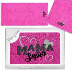 Koney Ajándék Anyák Napjára Fürdőtörölköző 70X140 Hímzett Fukszia Koney (PRODUKT POLSKI- dzień Matki dzień Ojca)