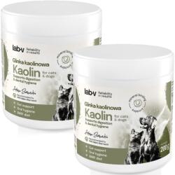 Lab-v Kaolin - suport pentru igiena intestinală și orală a câinilor și pisicilor 2x200 g