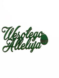 Klepkomania Wesołego Alleluja felirat, zöld (BST128 ZIELONY)