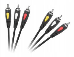 Cabletech Rca kábel audio kábel cinch 3m 3RCA- 3RCA Cabletech Eco-Line (KPO4002-3.0)