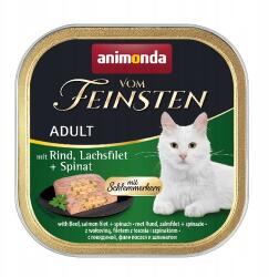 Animonda vom Feinsten Adult macska tálca 100g Marha Lazac Töltelék