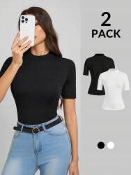 Shein Testhezálló Póló Állógallérral 2PACK (L) (612739)