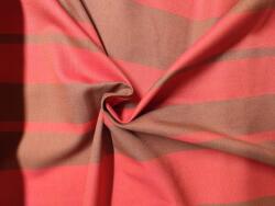  Pamut Szövet Csíkos Piros 1 M (BAWEŁNA)