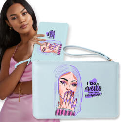  Borítéktáska Power Nails Wz Telefonnak (Modna Torebka Kopertówka Damska Niebieska)