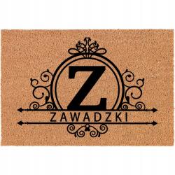 TabPrint Elegáns Lábtörlő A Ház Előtt Név Személyre szabott Betűkkel Különböző mintákkal (Kokosowa Wycieraczka Frontowa Personalizowana)